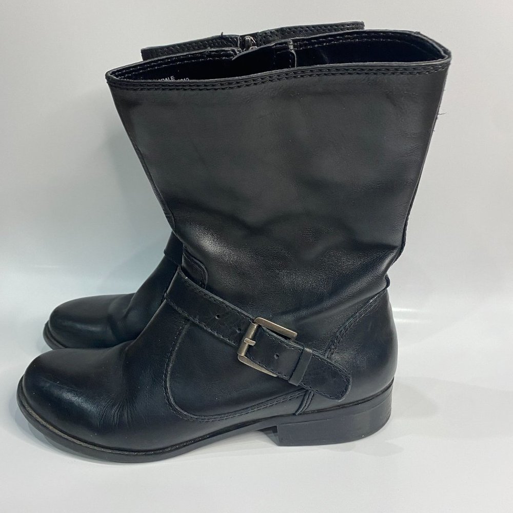 Bandolino Women's Tisdale Boot Size 7.5, Black Leather, Mid-Calf - Picture 4 of 11